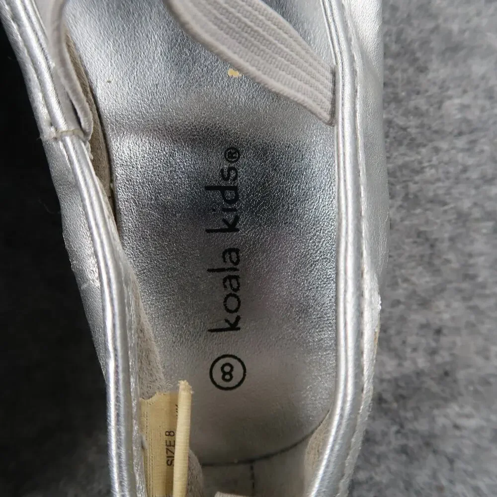 Koala Kids Shoes Toddler 8 Ballet Flats Elastic Strap Metallic Embellished Toe